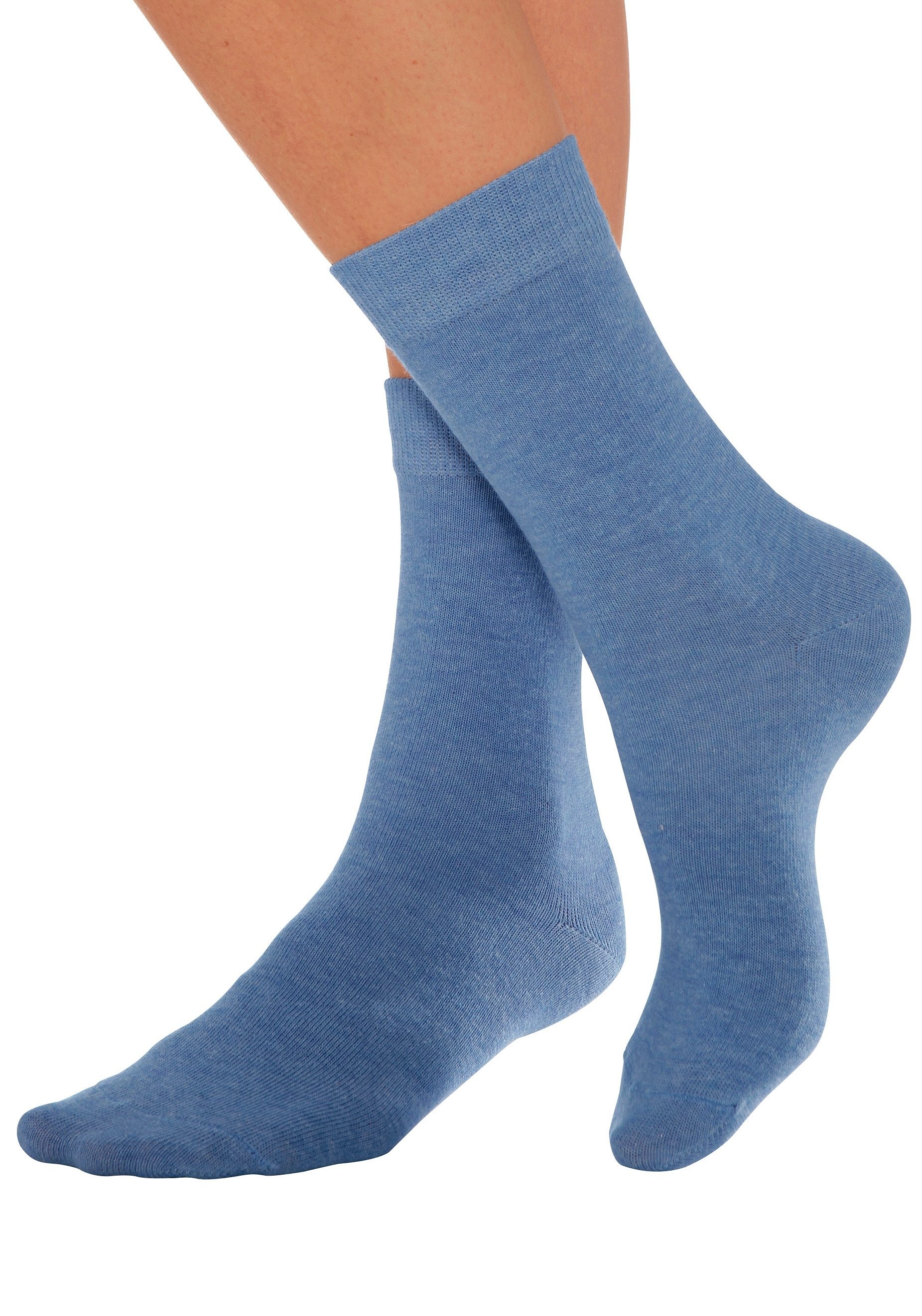 Lavana Basicsocken Packung, 7 Stk. tlg. mit druckfreiem Bündchen