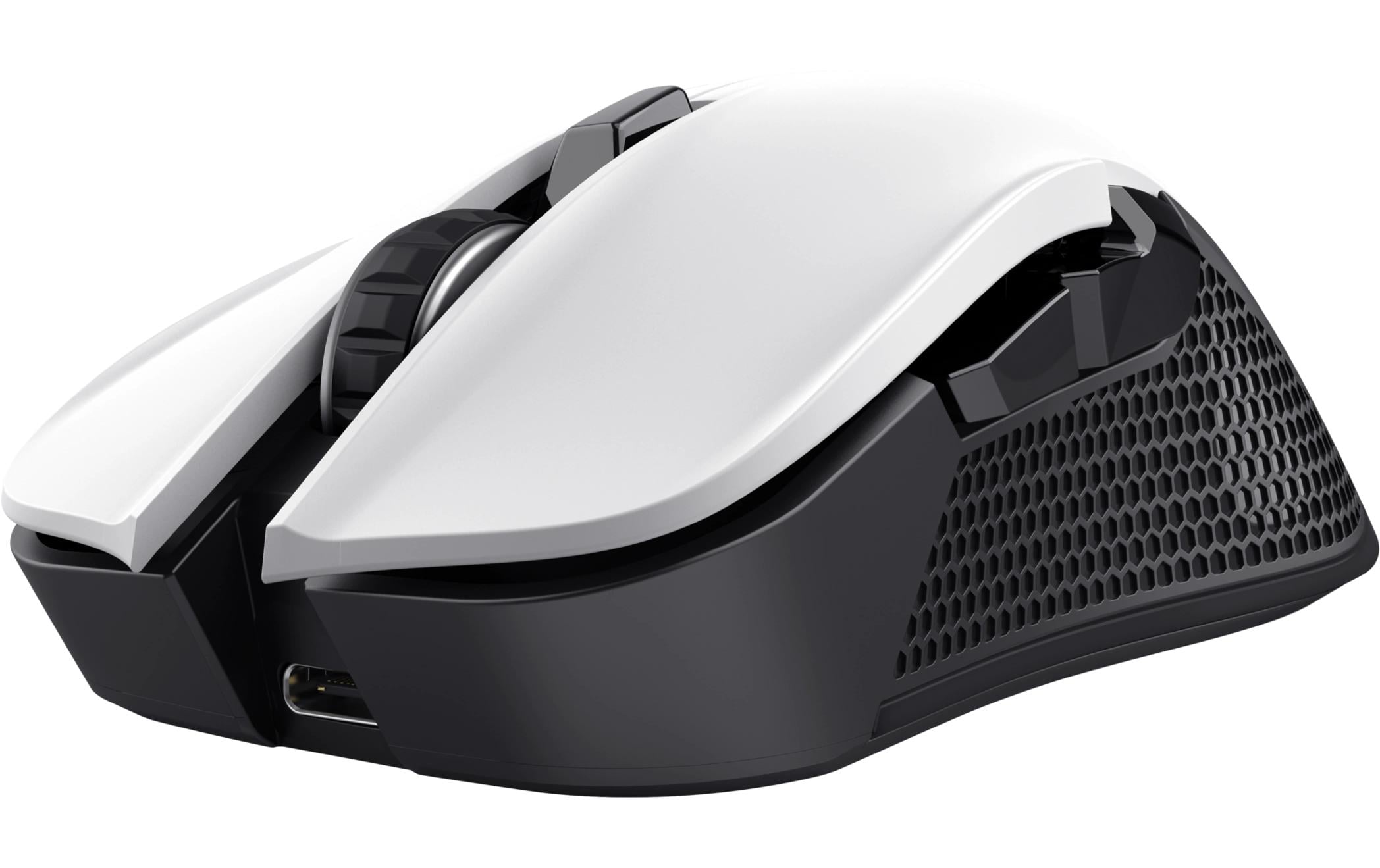 Gaming-Maus GXT923 Ybar WeissKabellose Gaming-Maus mit RGB-Beleuchtung und 50 Stunden Akkubetriebsdauer