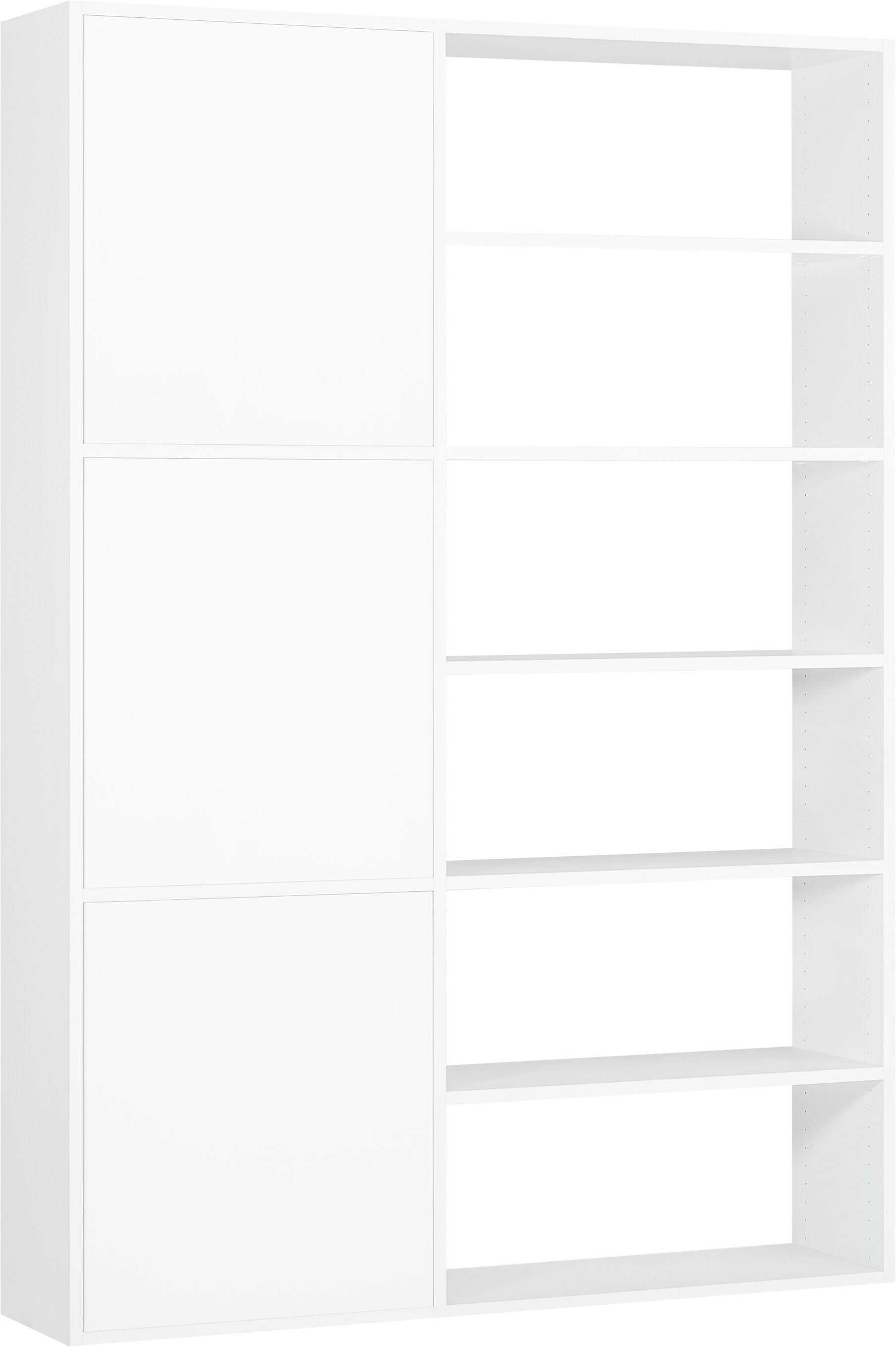 TARA Regal - Weiss / B: 140.0 cm x T: 33.0 cm x H: 222.0 cm