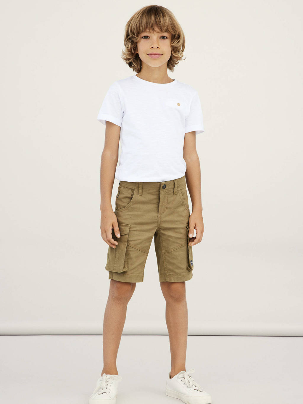 NAME IT regular fit cargo bermuda NKMRYAN bruin