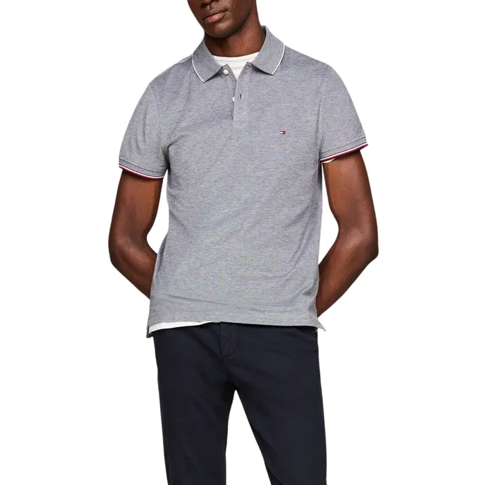 Tommy Hilfiger Mouline Oxford Tipping Slim Polo Heren