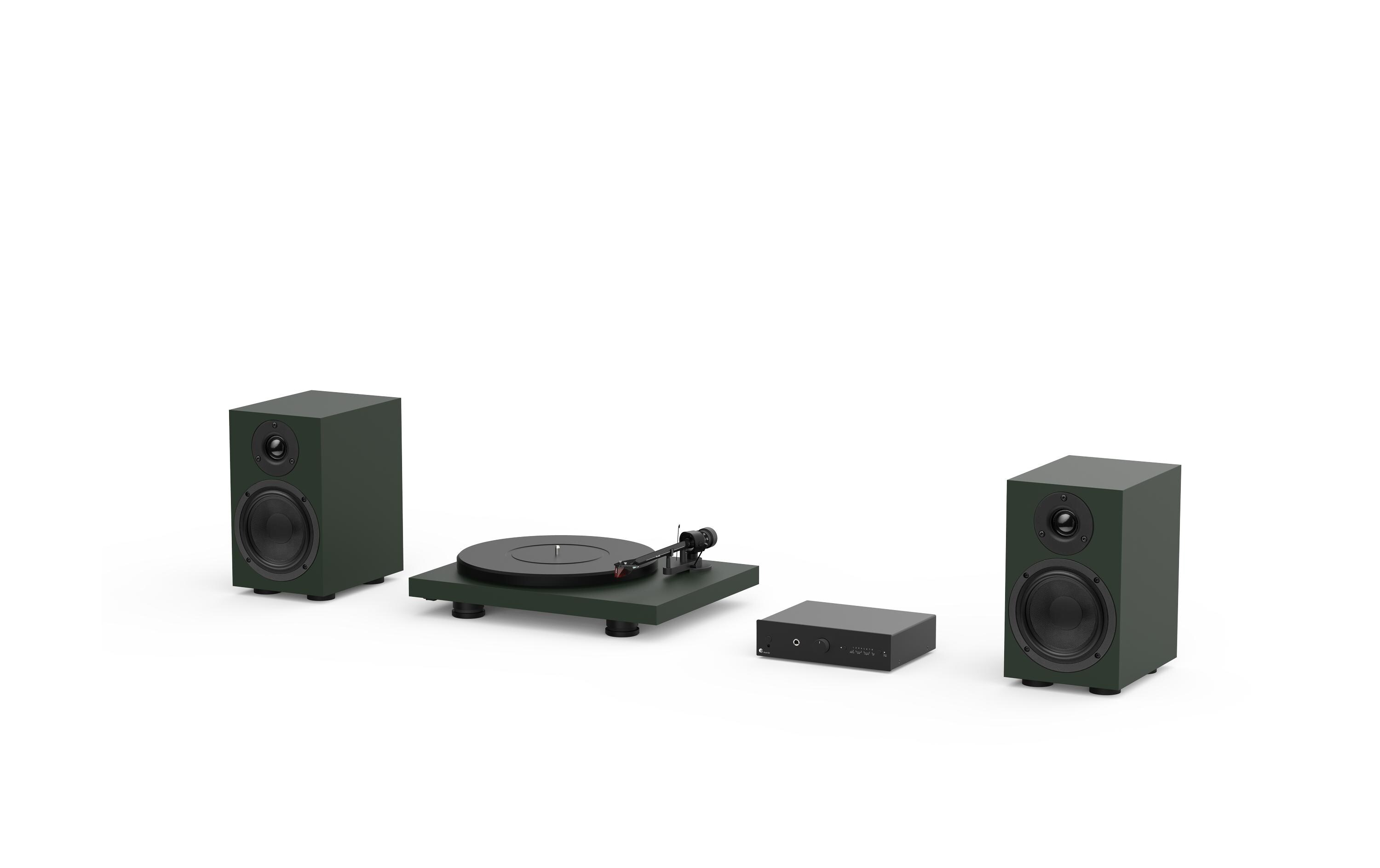 Plattenspieler mit Bluetooth Colourful Audio Grün<br>Der Plattenspieler, der alles bietet