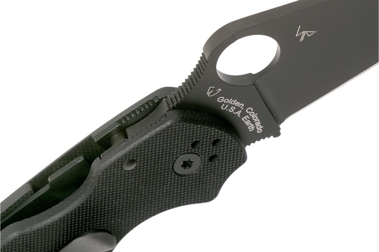 Spyderco Para 3 Black C223GPBK zakmes