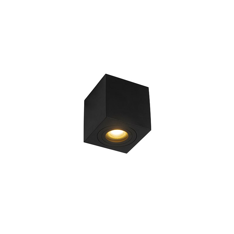 Moderne badkamer op locatie zwart vierkant IP44 - Capa