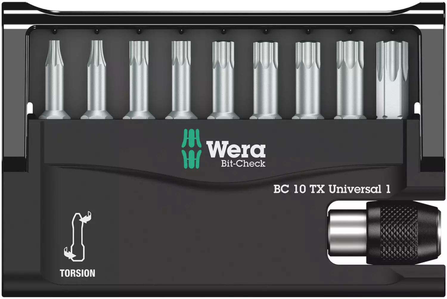 Wera 05056164001 10-delige Bit-Check 10 Universal Bitset - Torx