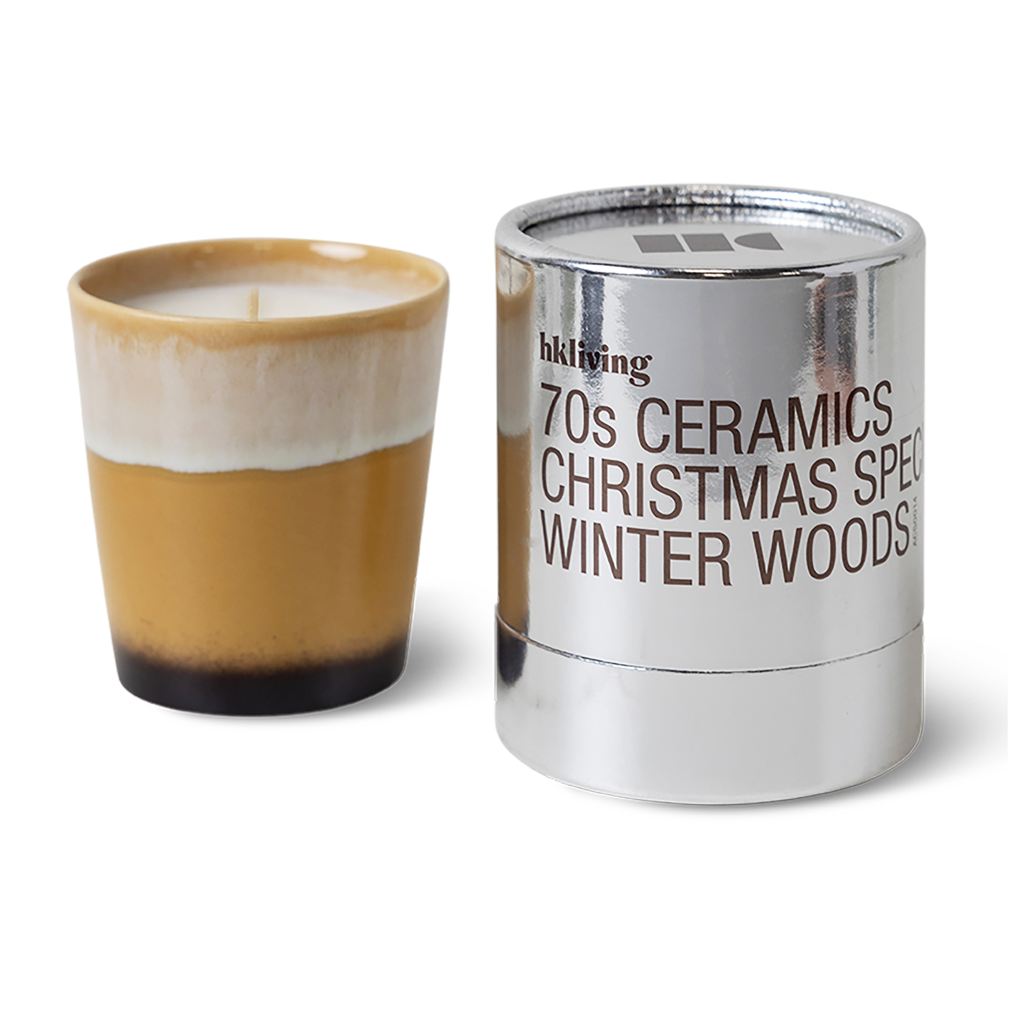 70's Ceramics geurkaars kerstspecial winter woods