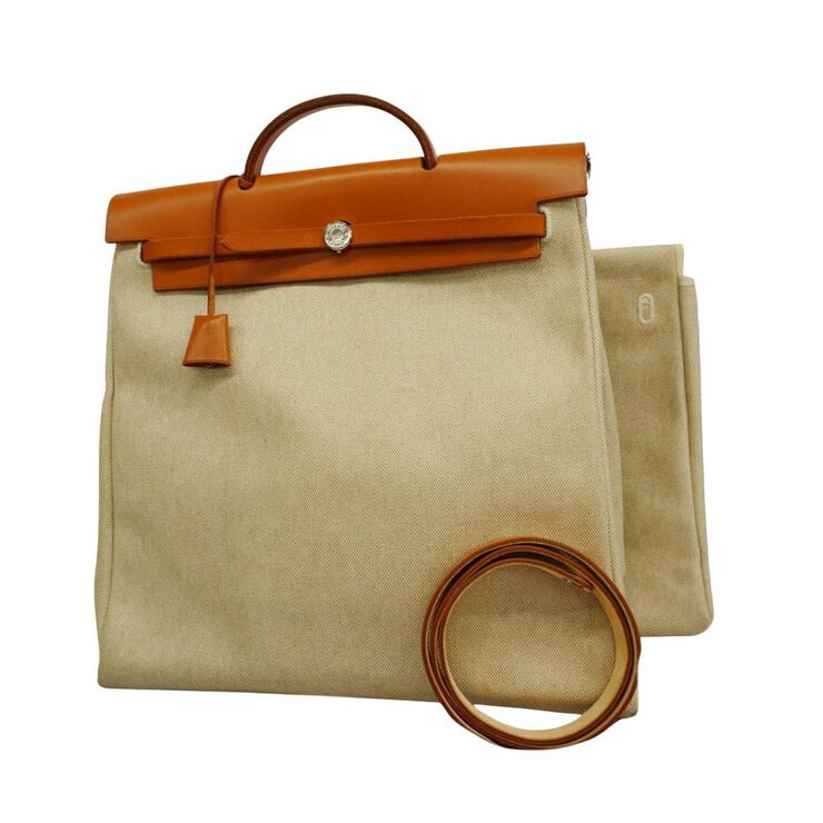 Hermès Vintage Hermès Handbag Beige