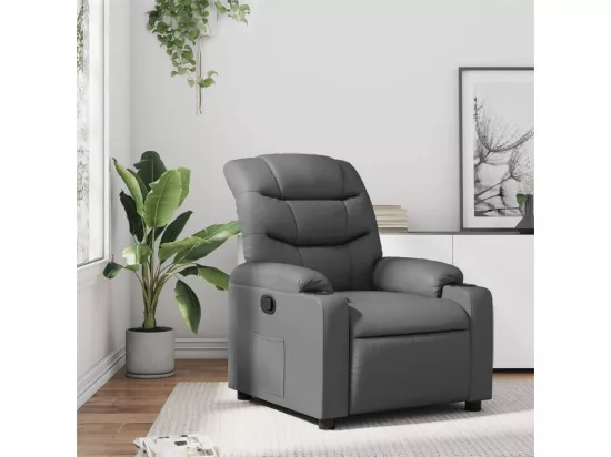 Fauteuil inclinable Gris Similicuir