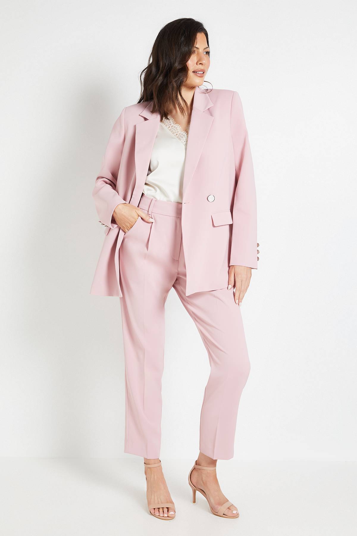 Wallis Blazer Croisé Avec Boutons En Corne