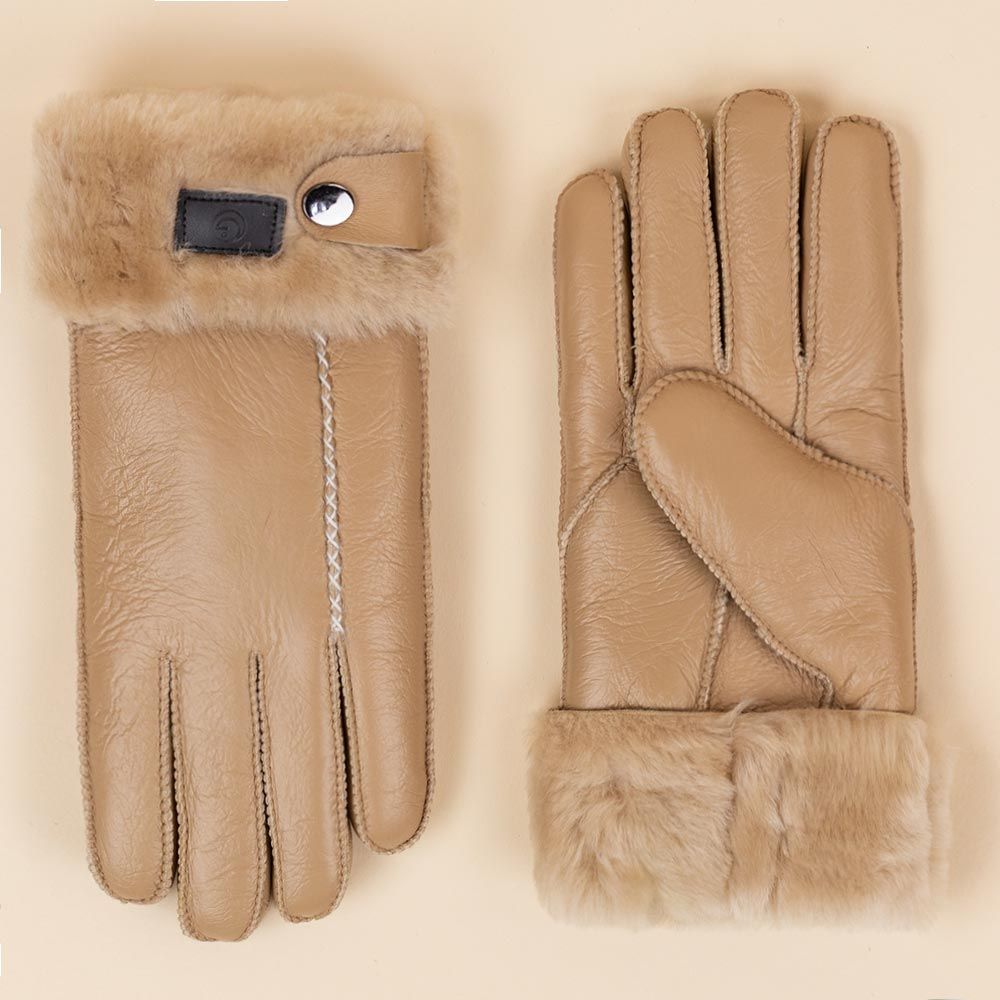 Moonrise wollen handschoenen Chester lichtbruin