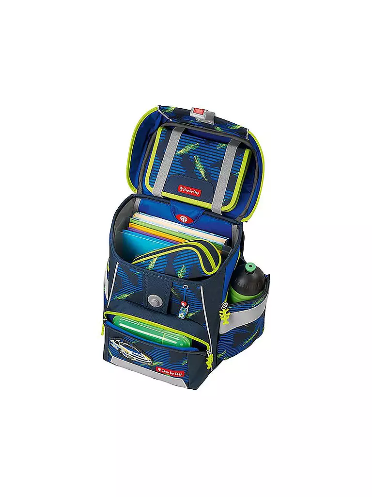 STEP BY STEP Schulranzen Set Space Police Car Cody 5teilig  dunkelblau