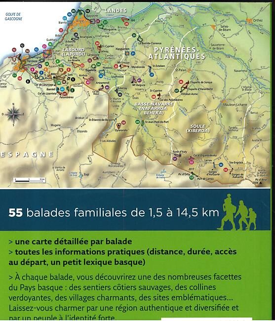 OUEST FRANCE - PAYS BASQUE 55 BALADES