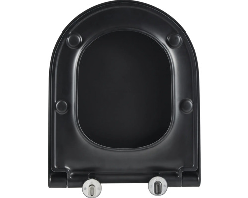 Jungborn wandclosetset ONE 53, randloos, matzwart, met toiletzitting met Turbo-Flush-technologie