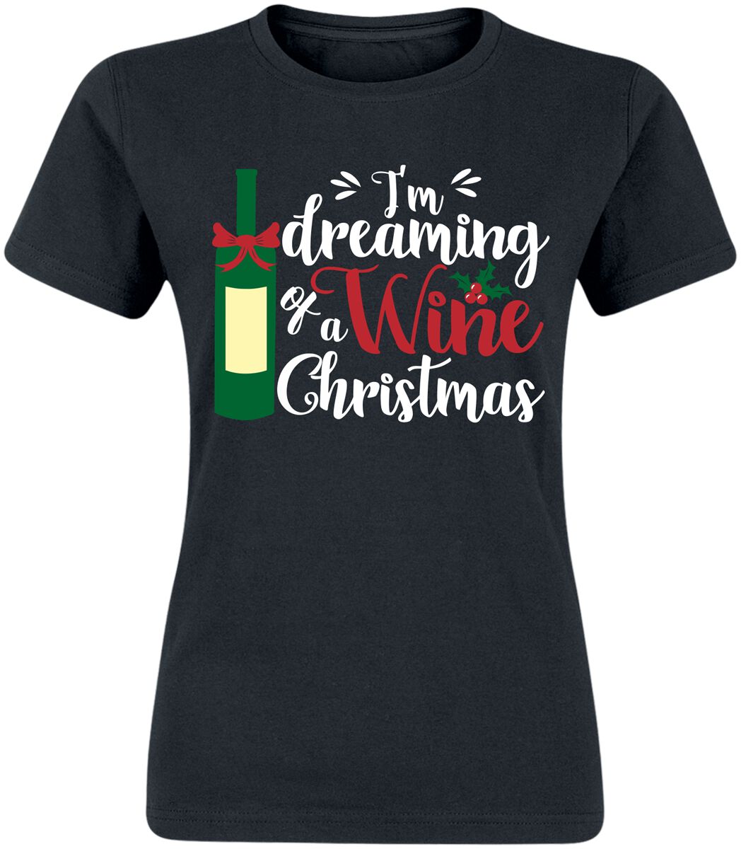 I’m dreaming of a wine Christmas | Alcohol & Party T-Shirt Manches courtes