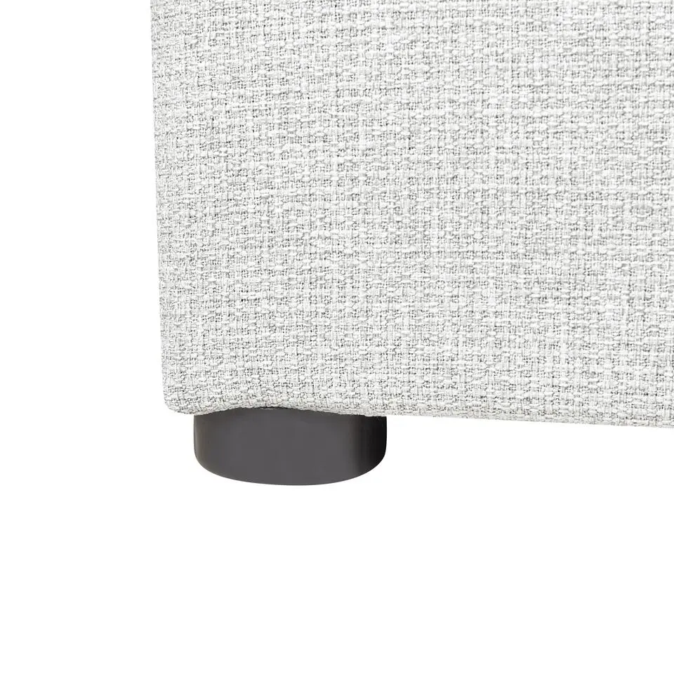 DINAN - Eenpersoonsbed - Lichtgrijs - 90 x 200 cm - Polyester