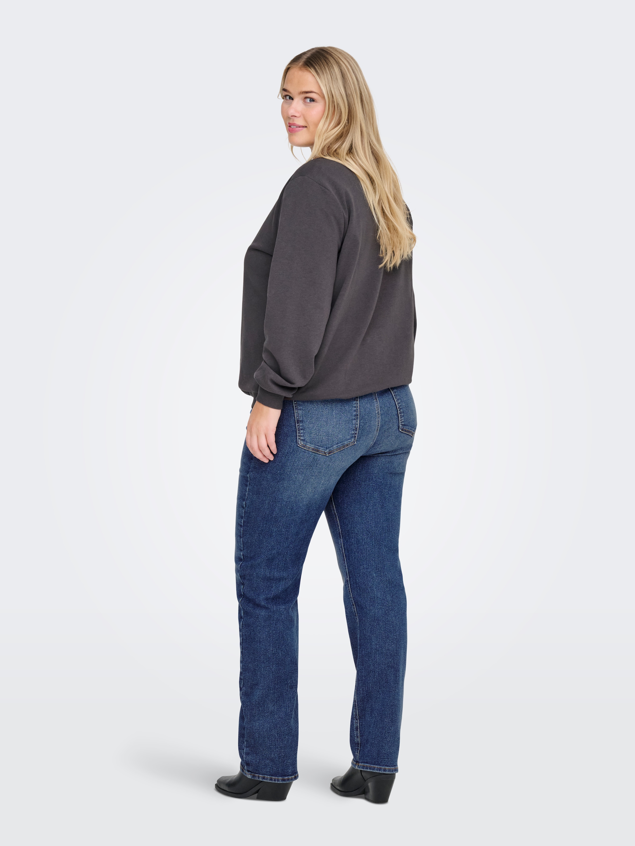 ONLY CARMAKOMA Straight-Jeans »CARCRUZ EX HW STRAIGHT DNM PIMBOX BF«