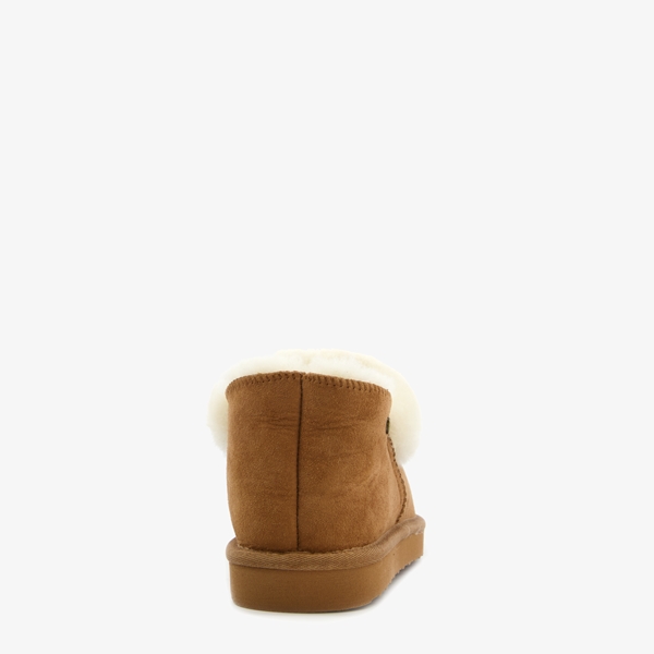Hush Puppies suede dames pantoffels beige