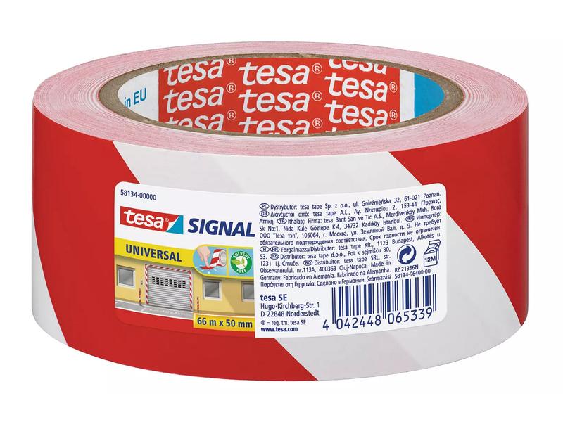 tesa Absperrband SIGNAL Universal Markierungsklebeband