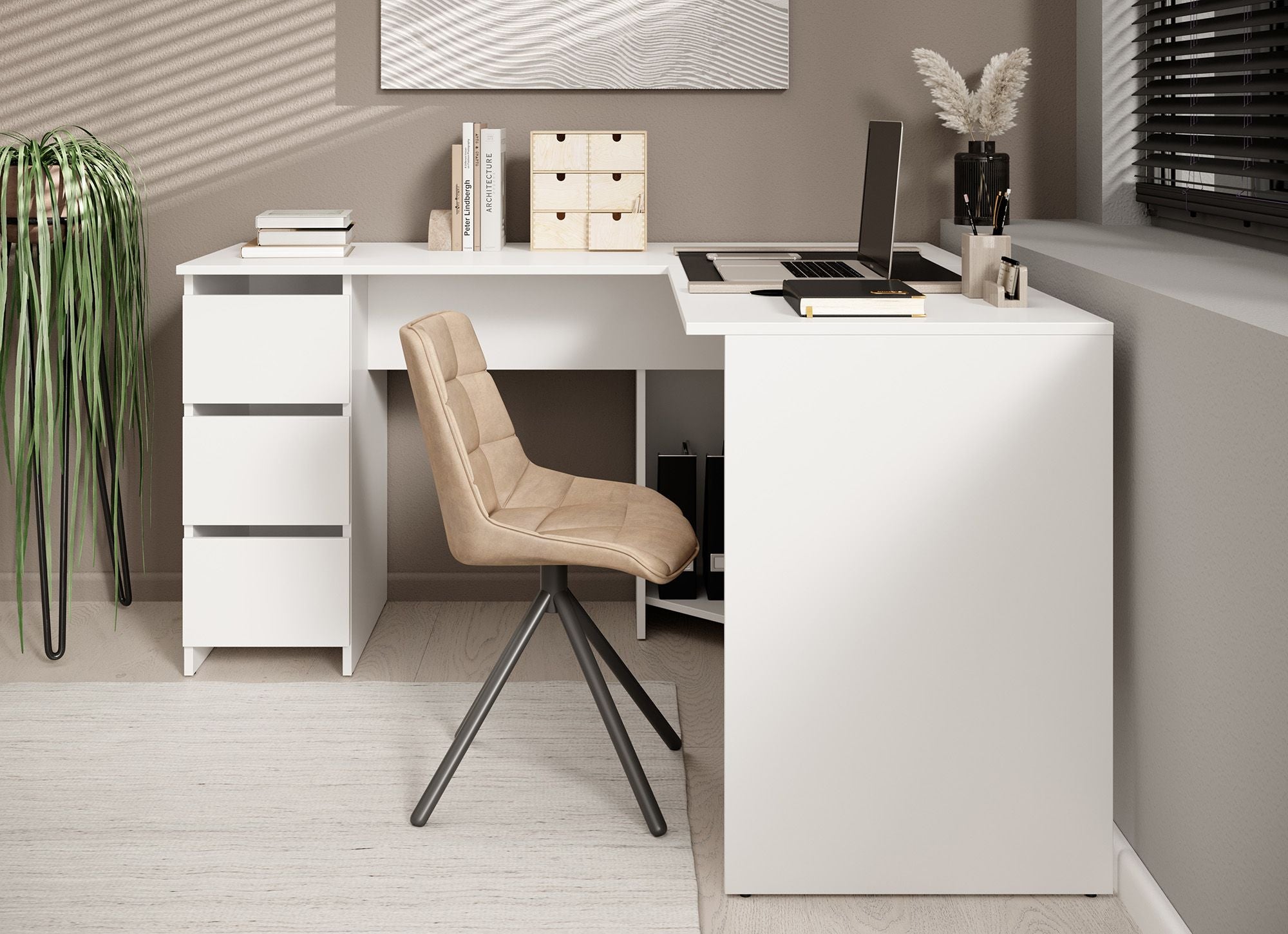 Fuenta - Bureau - Wit - 142x142 cm