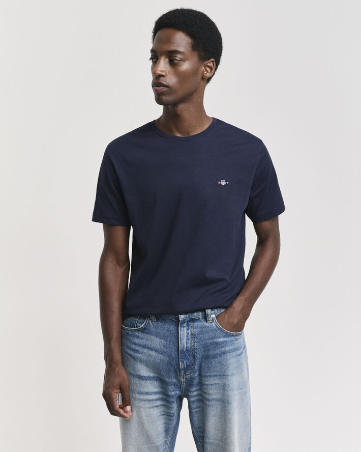 Gant EMB ARCHIVE SHIELD TSHIRT Evening blue