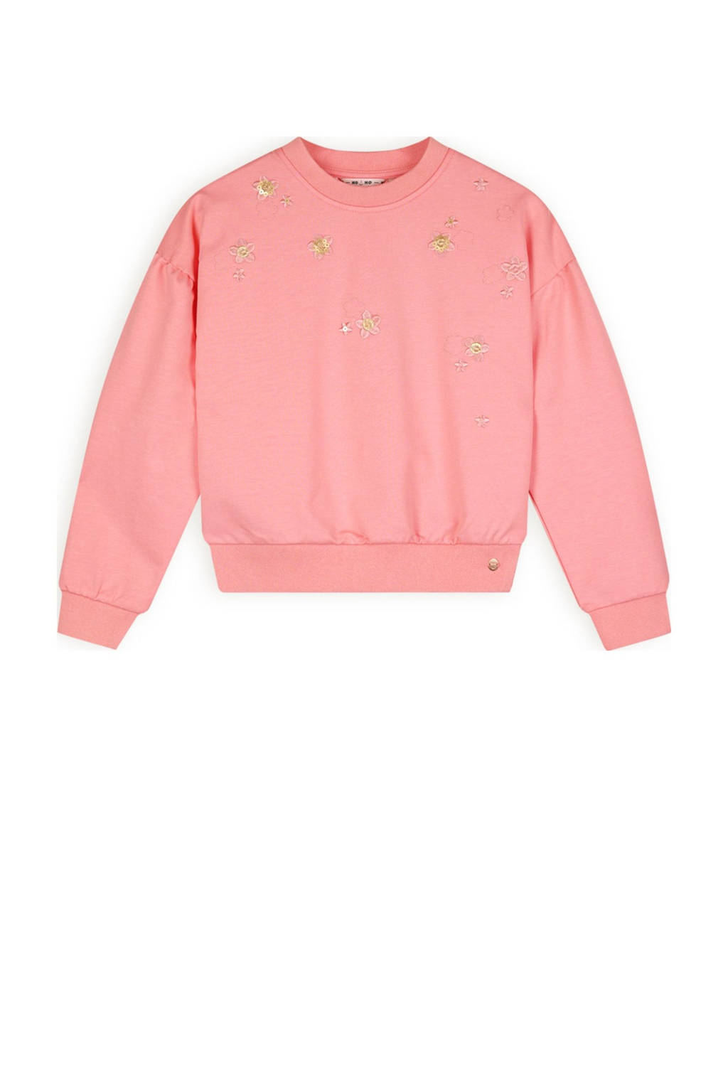 NONO sweater roze met pailletten
