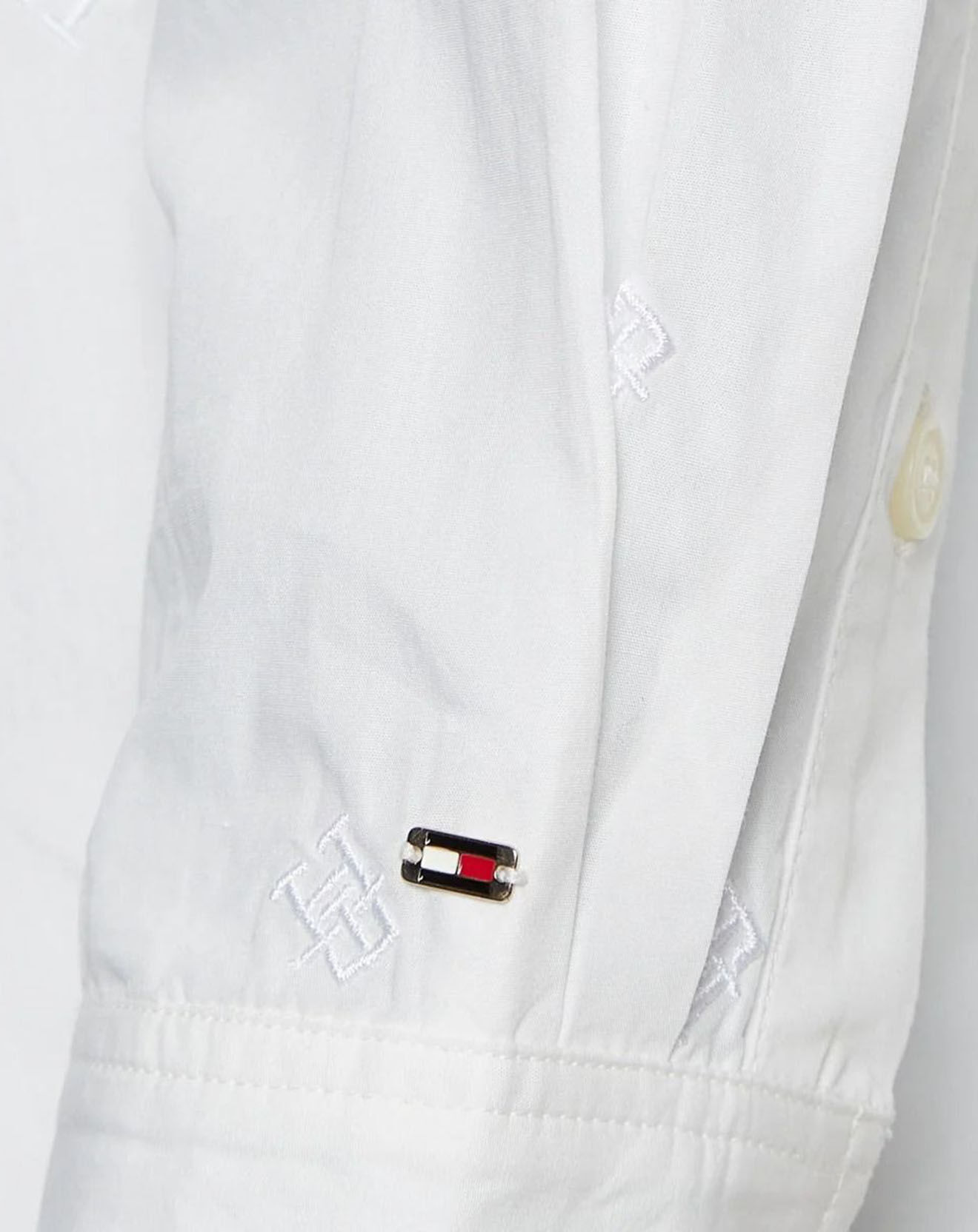 Tommy Hilfiger Chemise oversize Monogram blanche