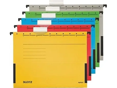 Leitz ALPHA - Hængende fil - V-Base - for A4 - med faneblade - grøn