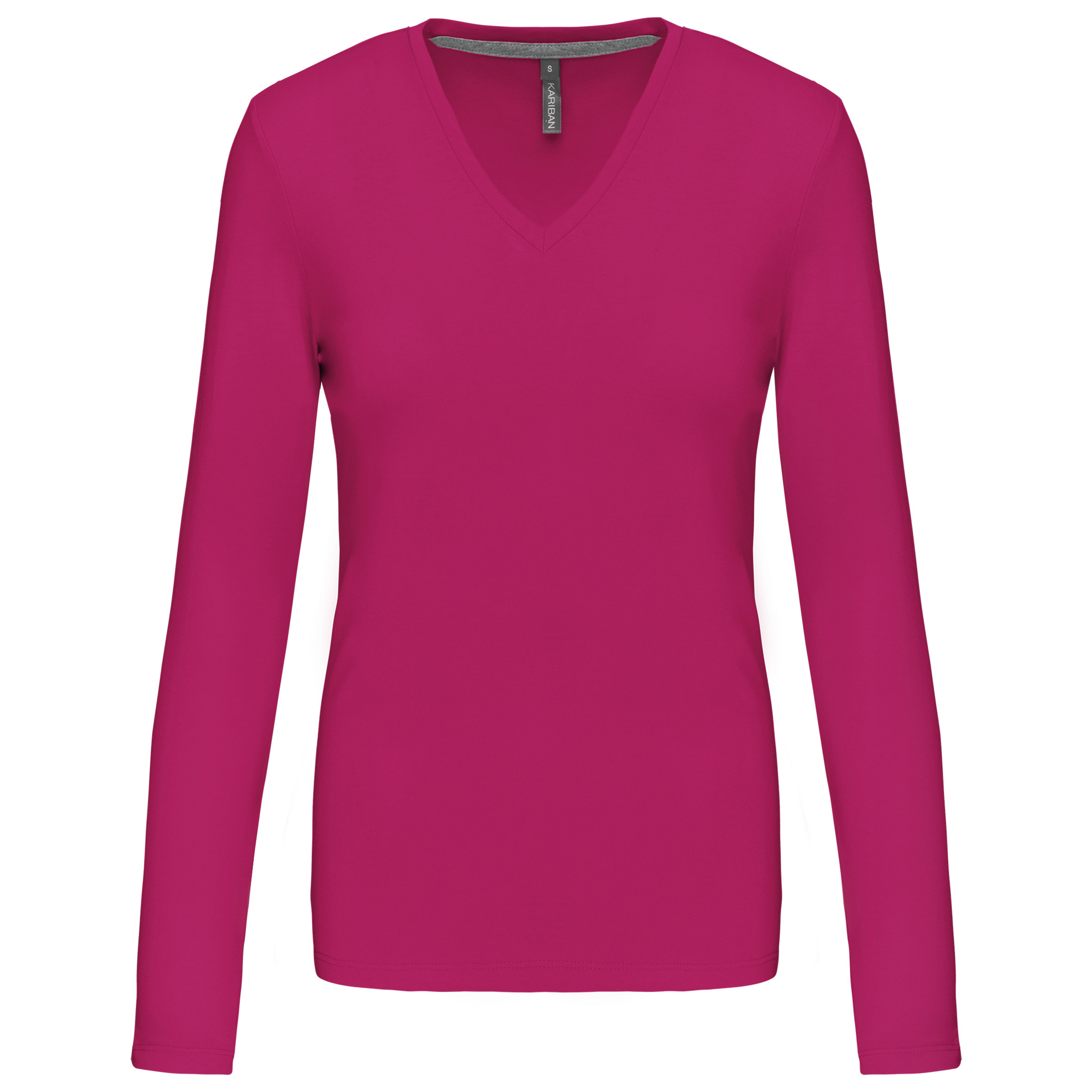 Kariban K382 - T-SHIRT COL V MANCHES LONGUES FEMME