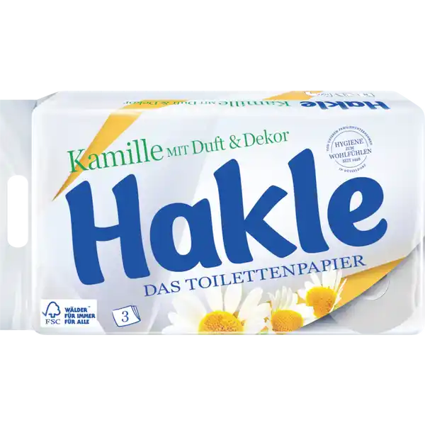 Toilettenpapier Kamille mit Duft & Dekor