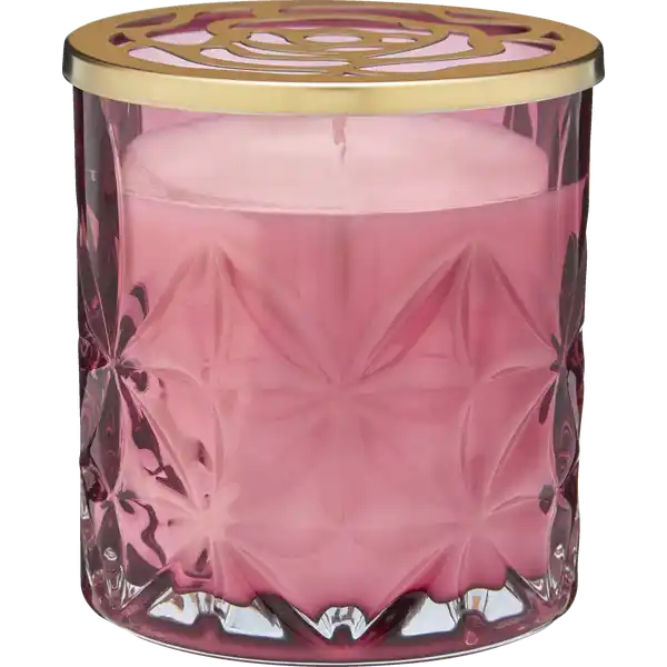 Duftglas mit Golddeckel Indian Rose & Sweet Almond