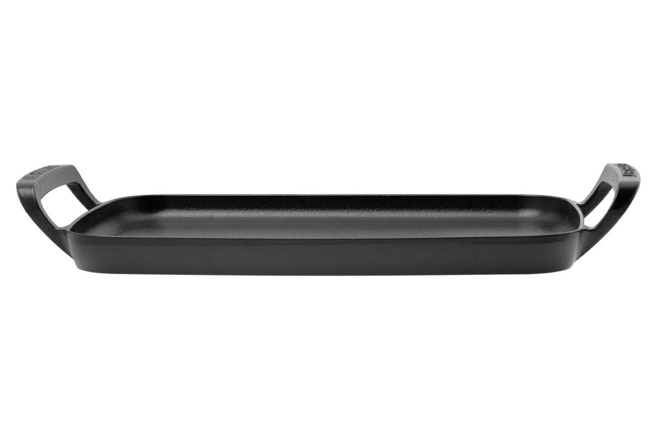 Le Creuset BBQ Outdoor Collection 20276400000005 Cast Iron Rectangular Baking Tray, bakplaat, 40 cm