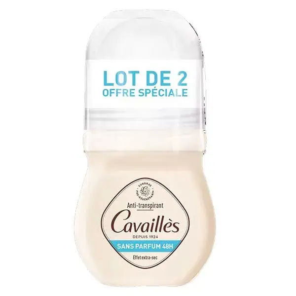 Rogé Cavaillès ABSORB+ Desodorante Roll-On sem perfume 48h 50ml x2