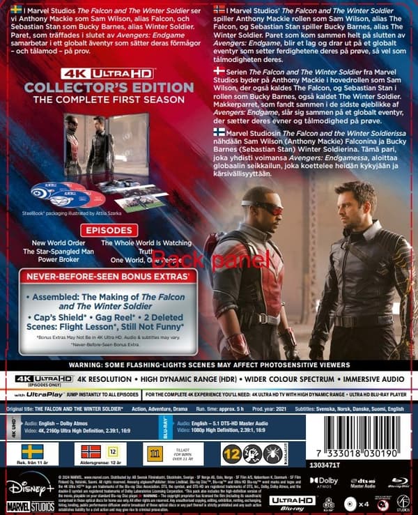 The Falcon and the Winter Soldier - Limited Steelbook (4K Ultra + Blu-ray)