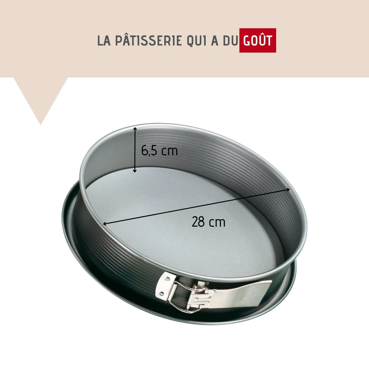 Moule à manqué à charnière en acier 28 cm Energy Zenker