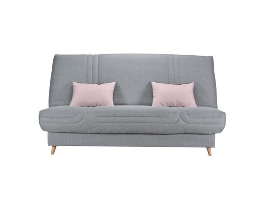 BULTEX - Clic clac mona 3 places - tissu gris - l 192 x p 95 x h 101