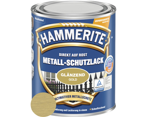 HAMMERITE Metaalbeschermende Verf Glanzend Goud 250 ml