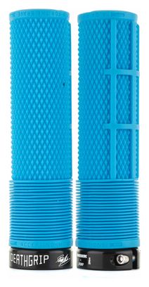 Paire de Grips DMR DeathGrip Flangeless Thin Bleu