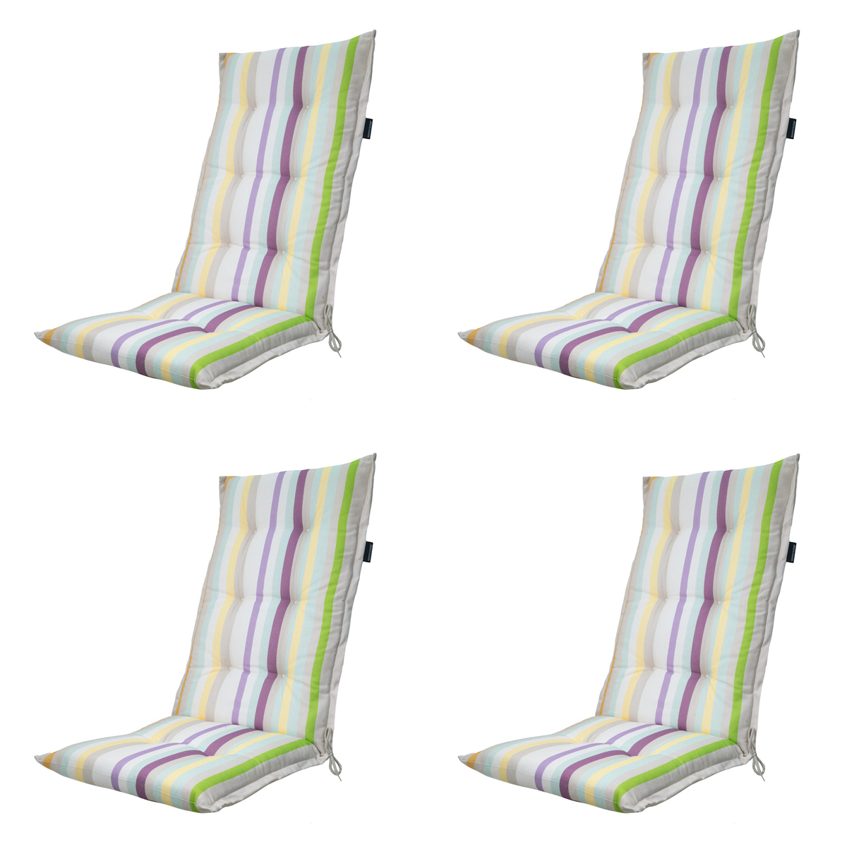 Madison Righe purple Tuinstoelkussen - Set van 4