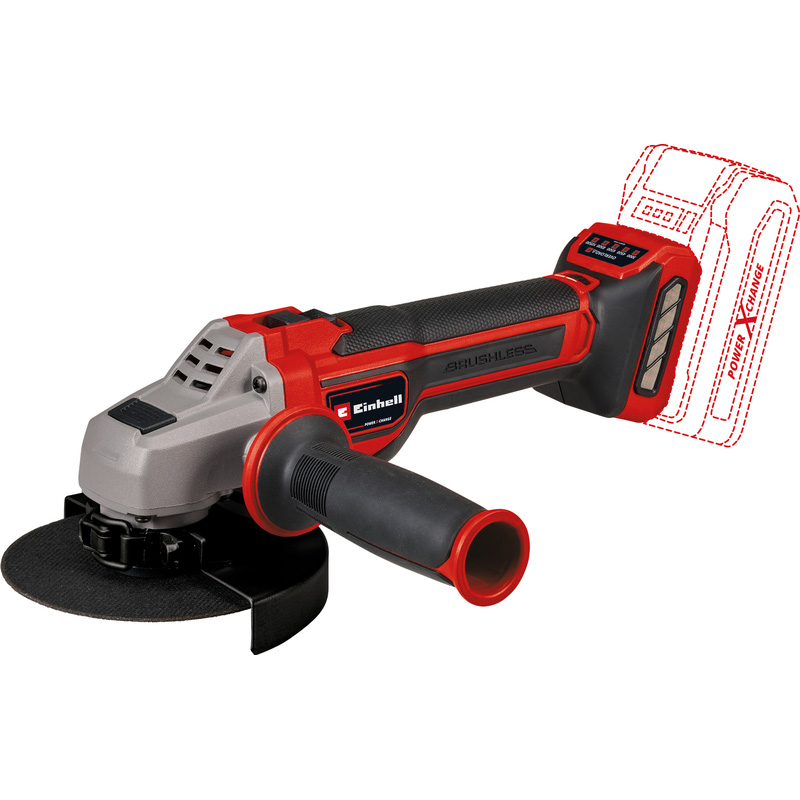 Einhell TP-AG 18/125 CE Li Q Solo accu haakse slijper (body) 18V Li-ion