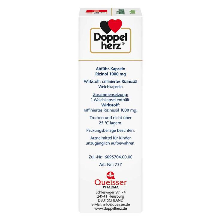 Doppelherz Abführ-Kapseln Rizinol 1000 mg, 30 St