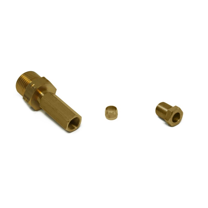 Adapterstück W21.8 x 1/14 LH / M14x1 (8mm Kupfer)