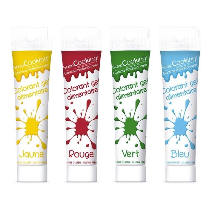 Kit 4 colorants alimentaires en gel Scrapcooking
