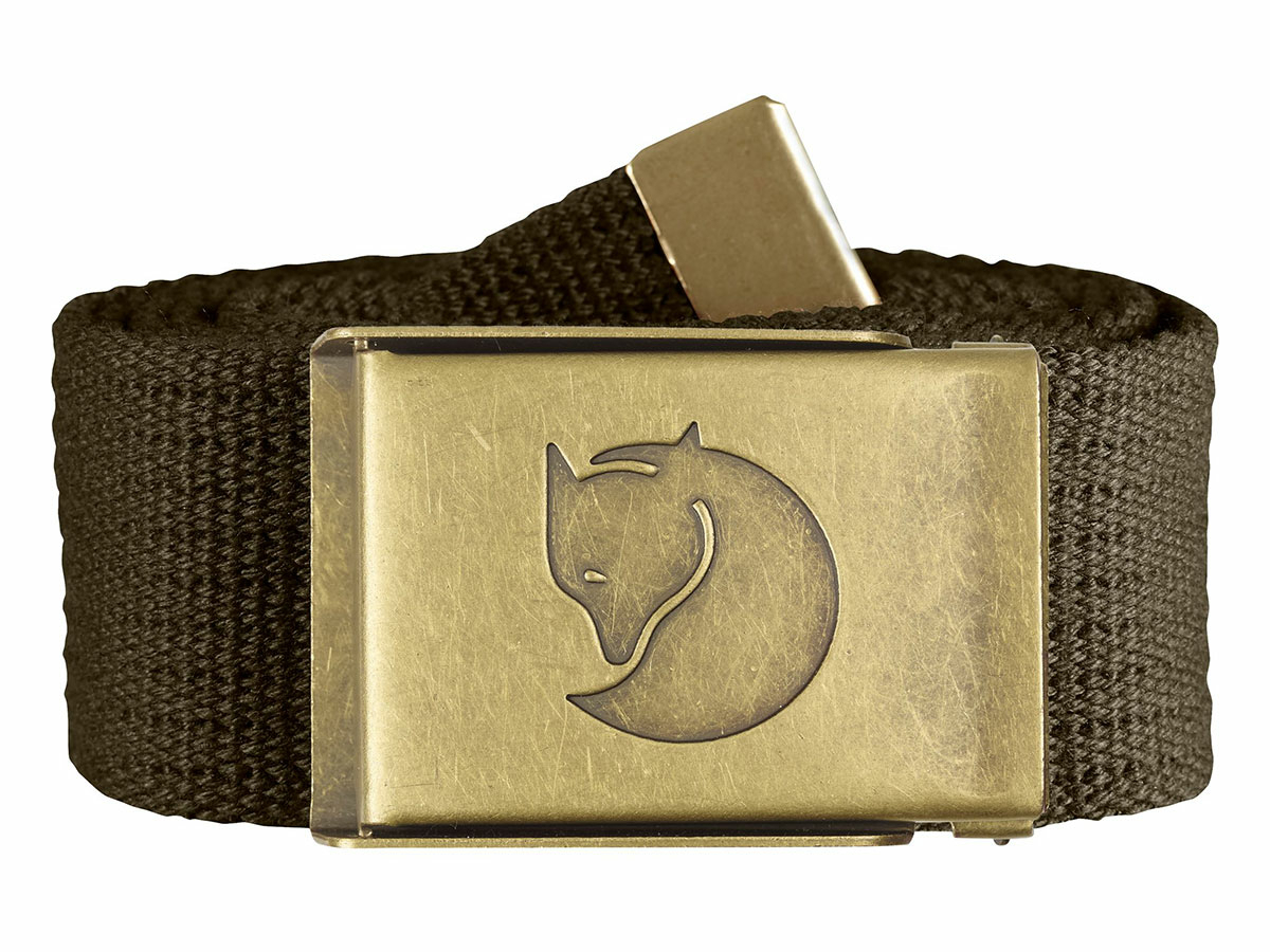 Fjällräven Canvas Brass riem - Dark Olive
