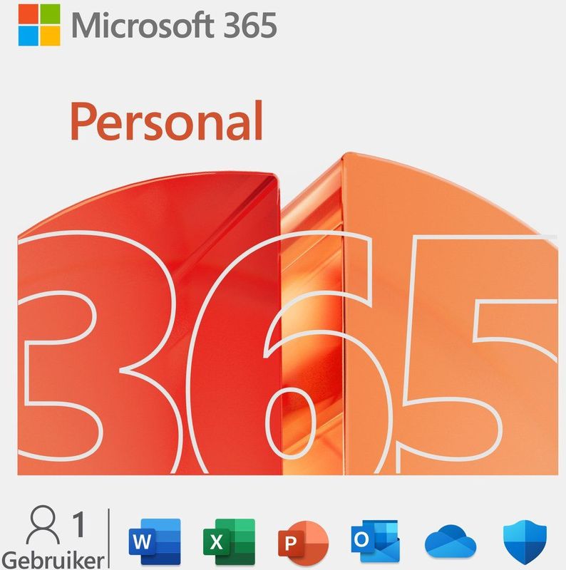 Microsoft Office 365 Personal - 1 Gebruiker - Jaar Abonnement - Download