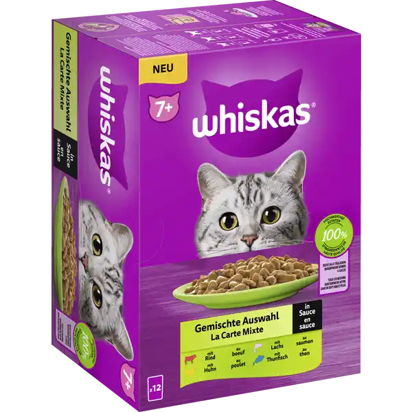 Portionsbeutel Multipack 7+ Gemischte Auswahl in Sauce