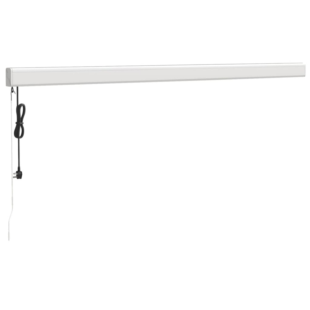 Auvent rétractable anthracite 4,5x3 m tissu et aluminium