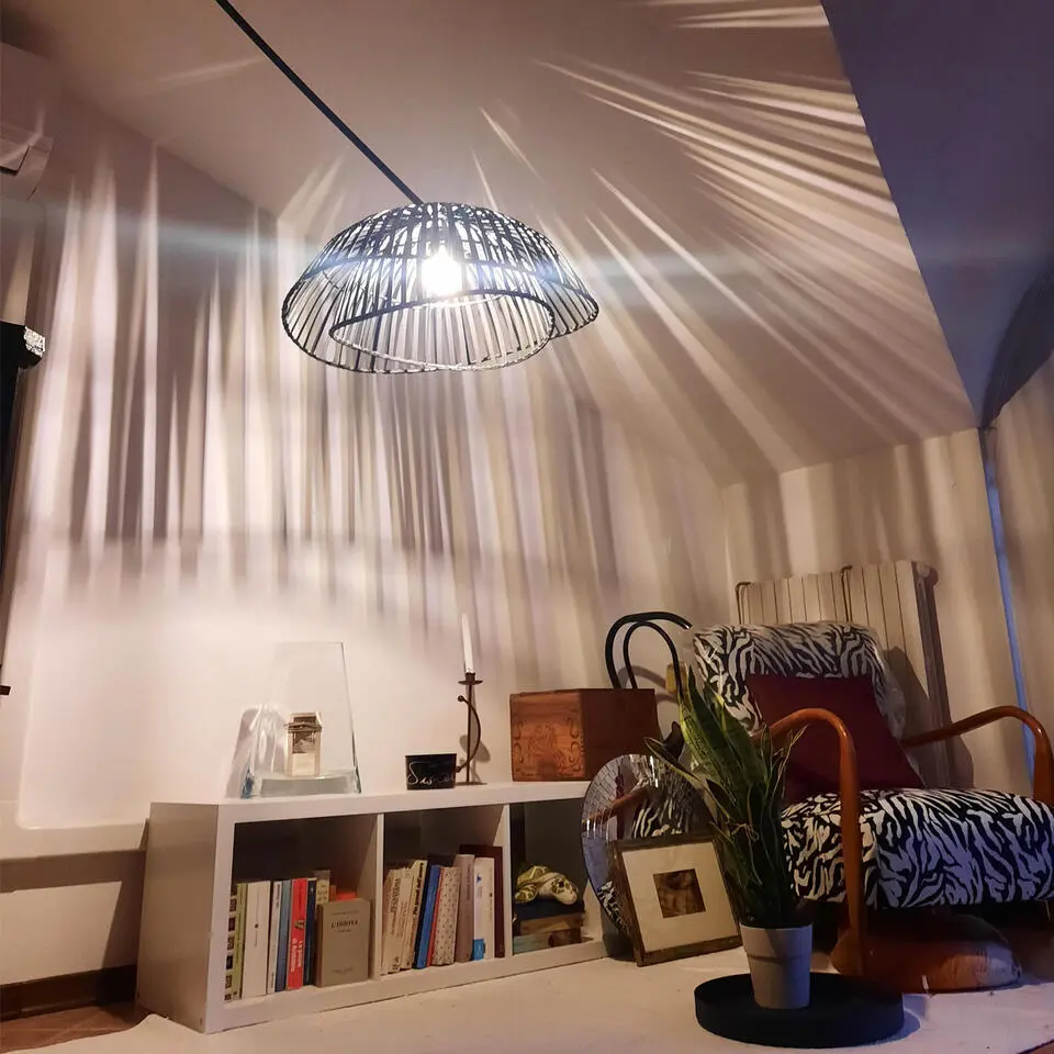 Qazqa booglampen pua zwart e27