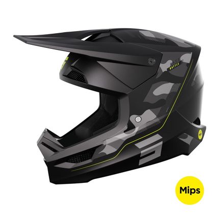 Casque cross Shot RACE - BATTLE 2023 - Jaune