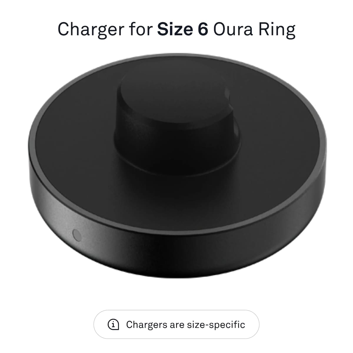 Oura Ring Gen3 lader (størrelse 6)