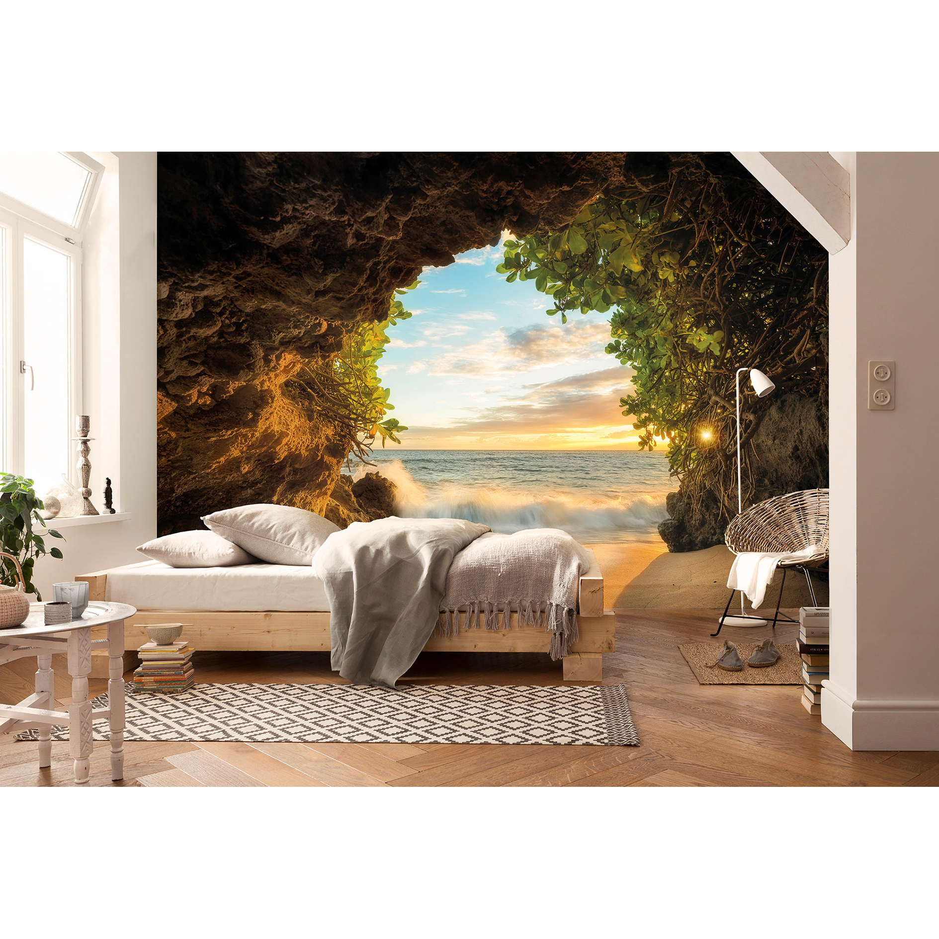 Papier-Fototapete HIDE OUT - bunt - 368x254 cm
